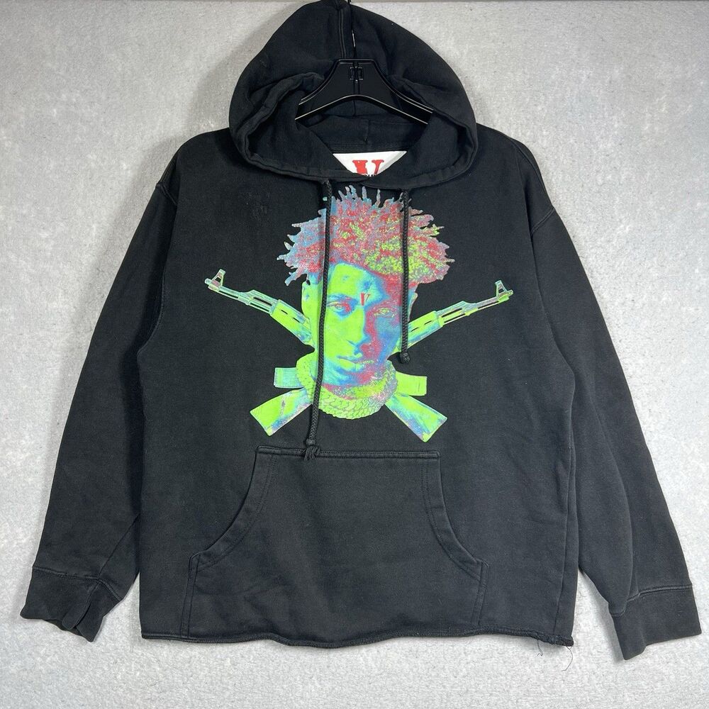 VLONE x YoungBoy NBA Sticks Black Hoodie Sweatshirt Sz Medium Retail $500